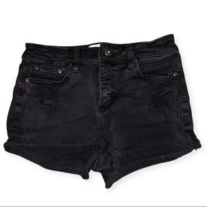 Black Denim Shorts! Matches anything and everything you choose to wear!